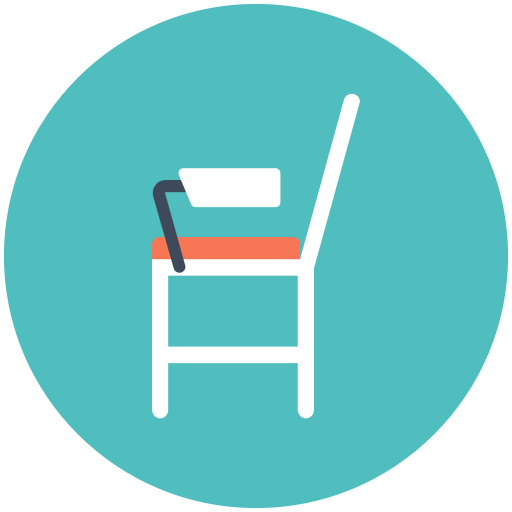 stoel Vector Stall Flat icoon