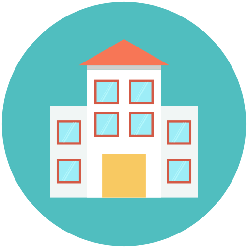 Apartment Vector Stall Flat icon