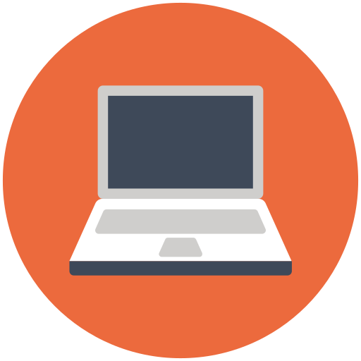 Laptop Vector Stall Flat icon
