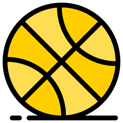 バスケットボールボール Generic Outline Color icon