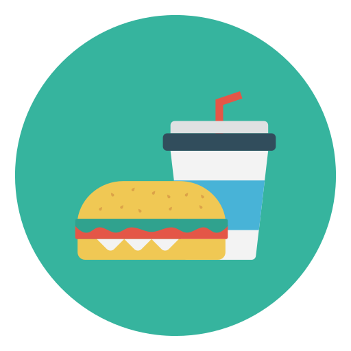 Burger Vector Stall Flat icon