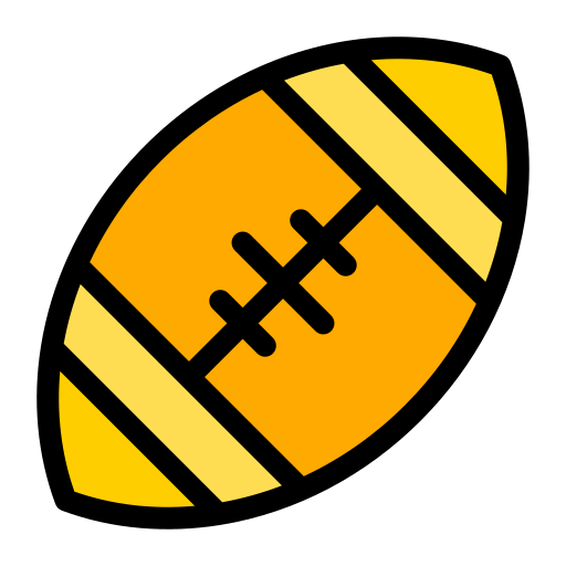 rugbybal Generic Outline Color icoon
