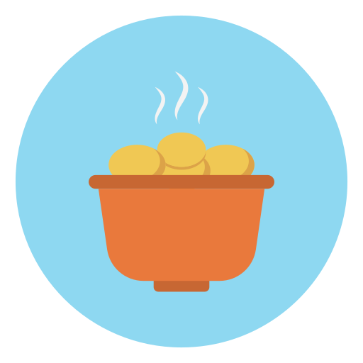 Potatos Vector Stall Flat icon