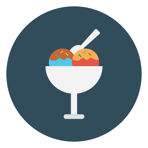 Cup cake Vector Stall Flat icon
