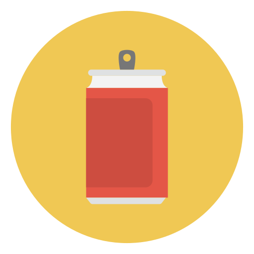 Soda can Vector Stall Flat icon