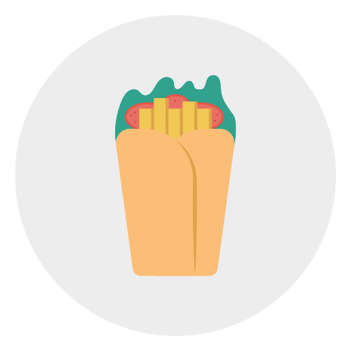 pommes frittes Vector Stall Flat icon