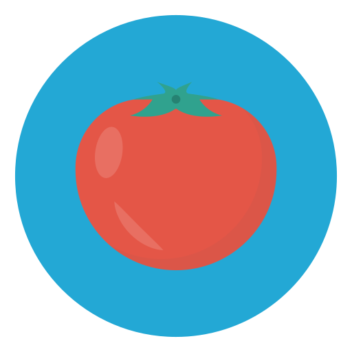 tomaat Vector Stall Flat icoon