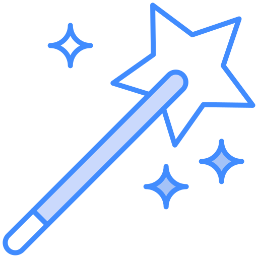 Magic wand Generic Blue icon