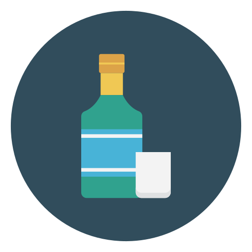 Alcoholic Vector Stall Flat icon