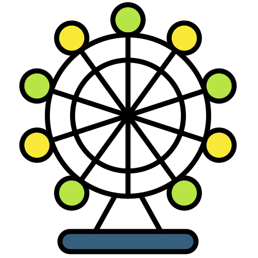 vergnügungspark Generic Outline Color icon