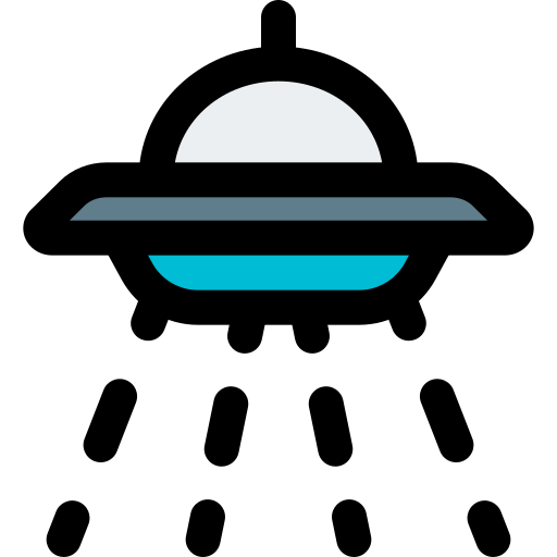 ufo Pixel Perfect Lineal Color icon