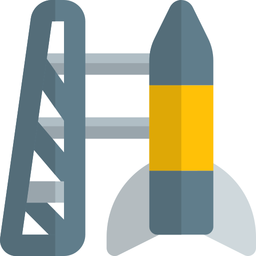 Rocket launch Pixel Perfect Flat icon