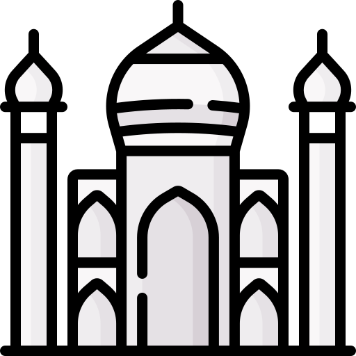 Taj mahal Special Lineal color icon