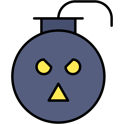 Bomb Generic Outline Color icon