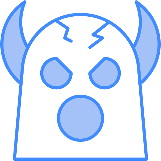 悪 Generic Blue icon