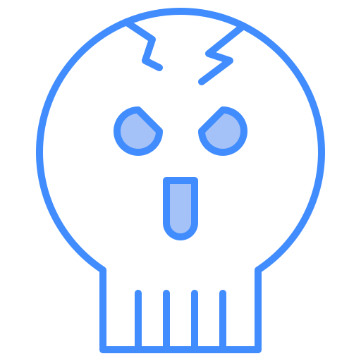 schedel Generic Blue icoon