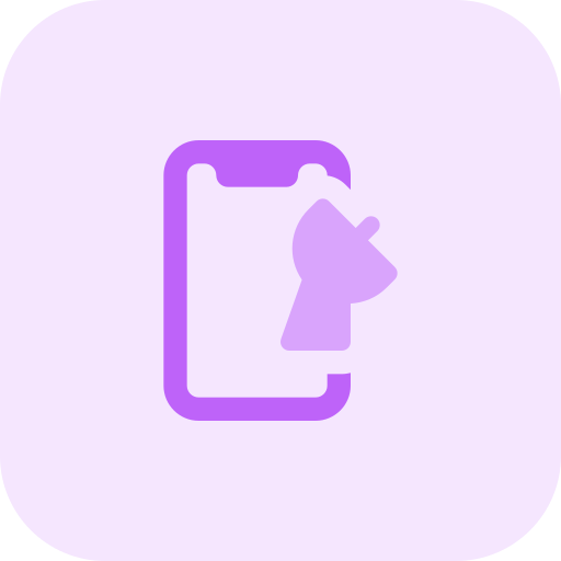 smartfon Pixel Perfect Tritone ikona