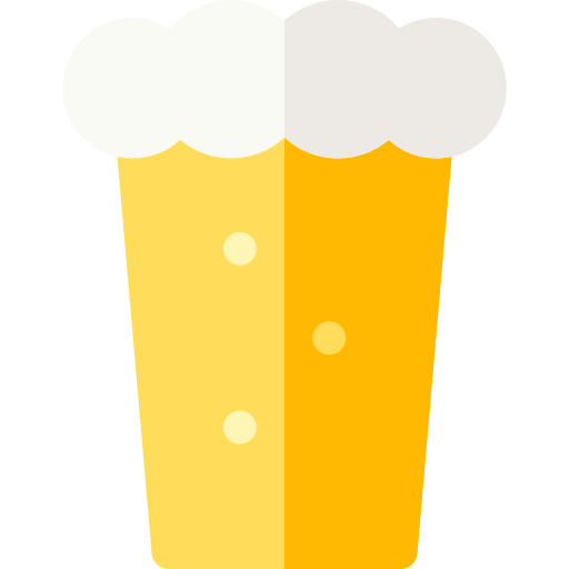 boccale di birra Basic Rounded Flat icona