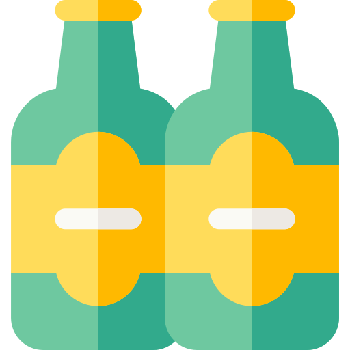 Beer bottle Basic Rounded Flat icon