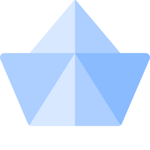 origami Basic Rounded Flat Icône