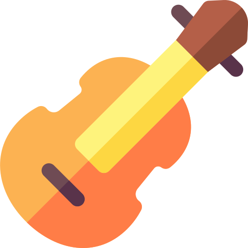 Fiddle Basic Rounded Flat icon