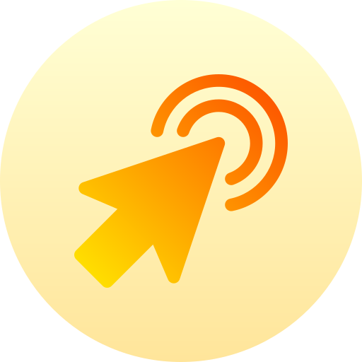 Click Basic Gradient Circular icon