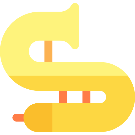 Trombone Basic Rounded Flat icon