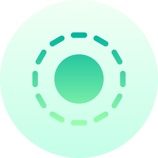 selecteer Basic Gradient Circular icoon