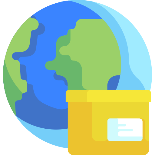 weltweiter versand Detailed Flat Circular Flat icon