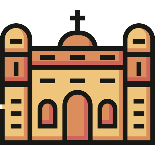 Cathedral of lima Detailed Straight Lineal color icon