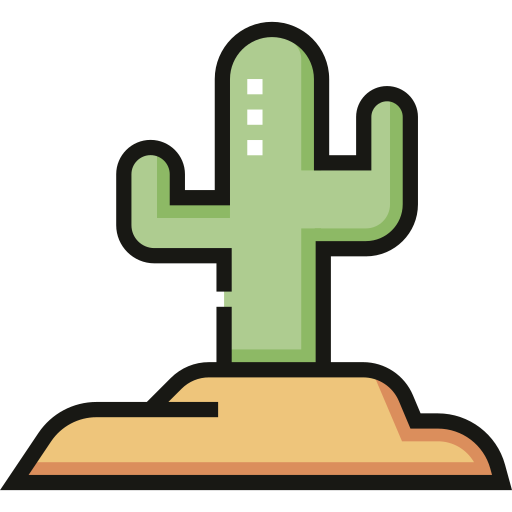 Cactus Detailed Straight Lineal color icon