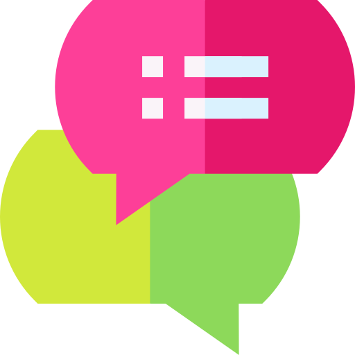 Speech bubble Basic Straight Flat icon