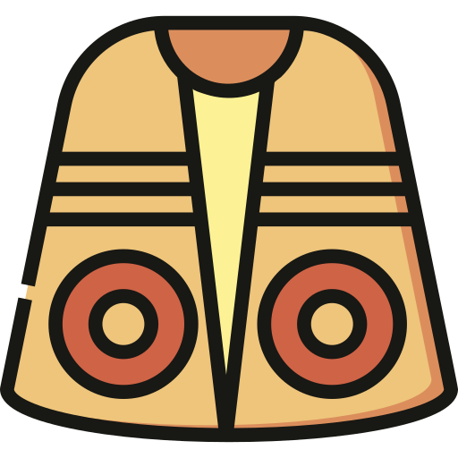 Poncho Detailed Straight Lineal color icon