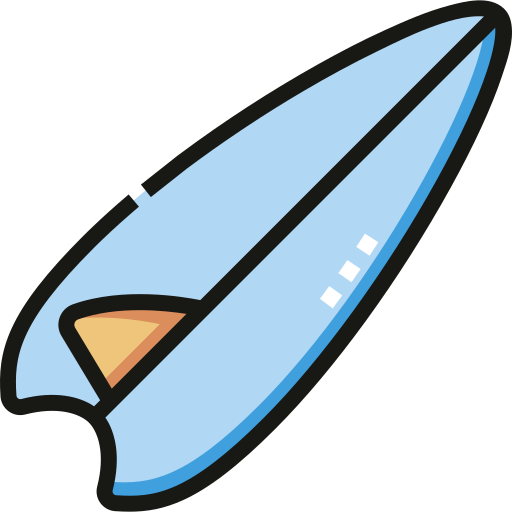 サーフィン Detailed Straight Lineal color icon