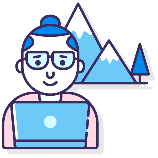 Digital nomad Flaticons Lineal Color icon