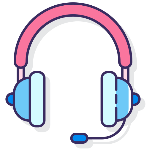 Headset Flaticons Lineal Color icon