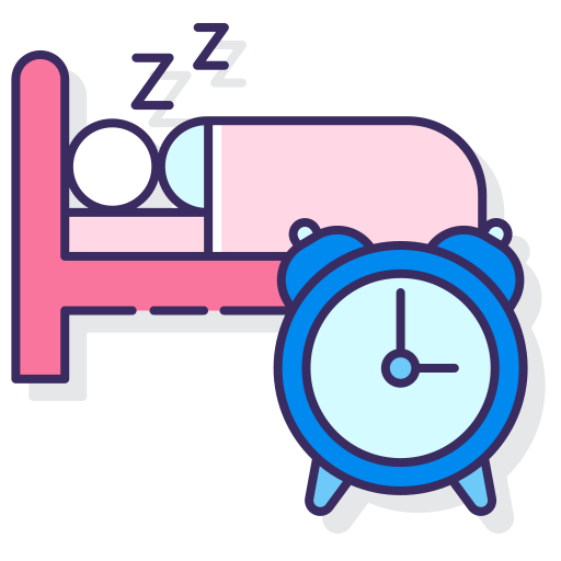 Human sleeping Flaticons Lineal Color icon