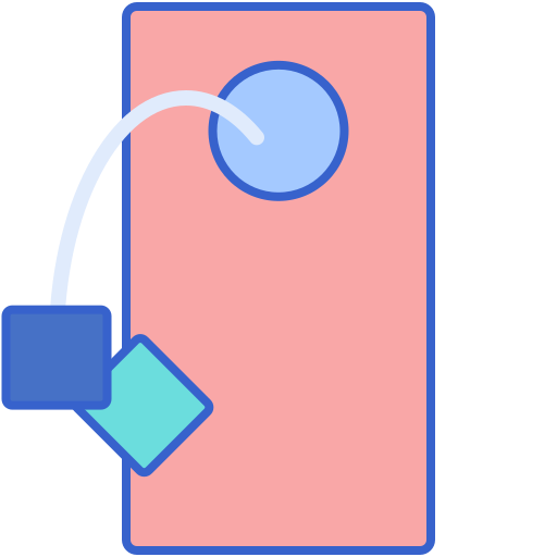 sitzsack Flaticons Lineal Color icon