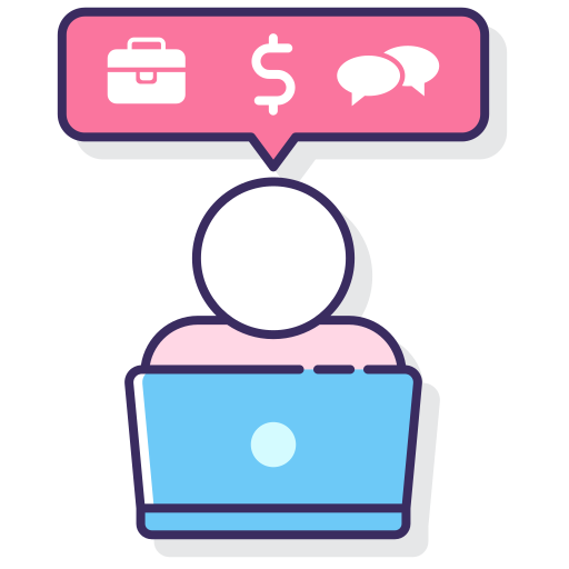 Self employed Flaticons Lineal Color icon
