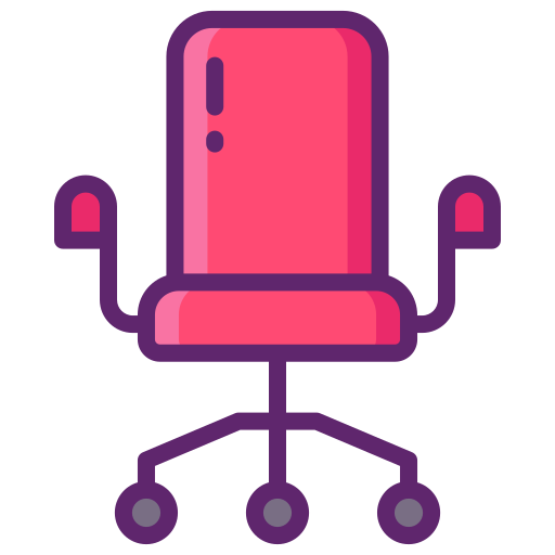事務用椅子 Flaticons Lineal Color icon