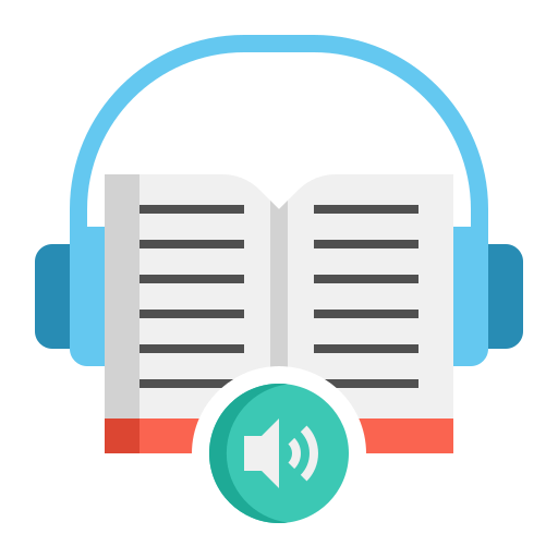 audioboek Flaticons Flat icoon
