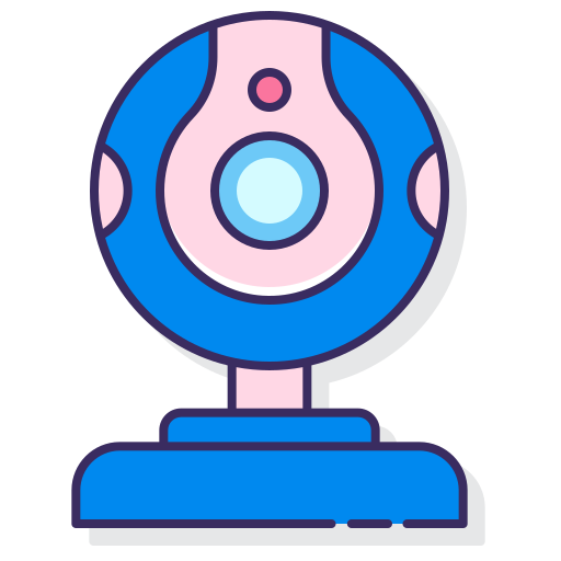 webcam Flaticons Lineal Color icon