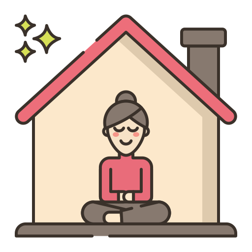 meditation Flaticons Lineal Color icon