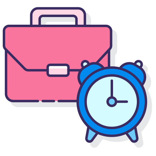 Work time Flaticons Lineal Color icon