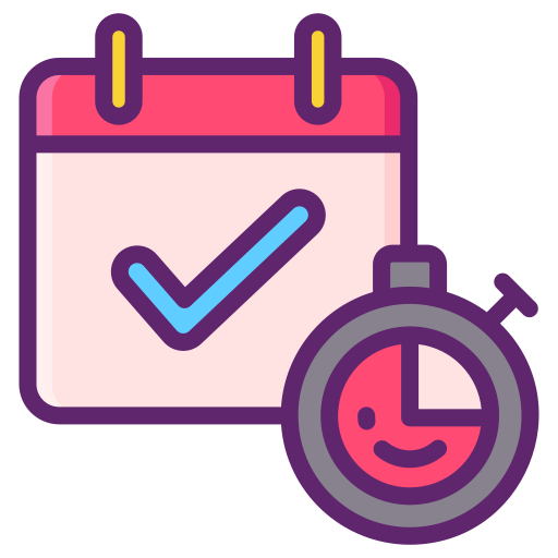 Schedule Flaticons Lineal Color icon