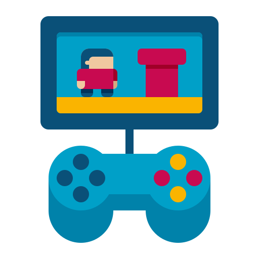 computerspellen Flaticons Flat icoon