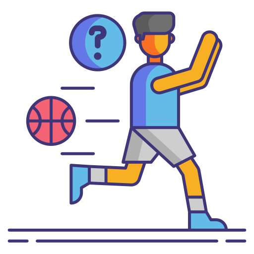 jugador de baloncesto Flaticons Lineal Color icono