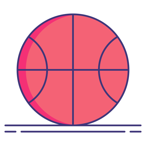 bola de basquete Flaticons Lineal Color Ícone