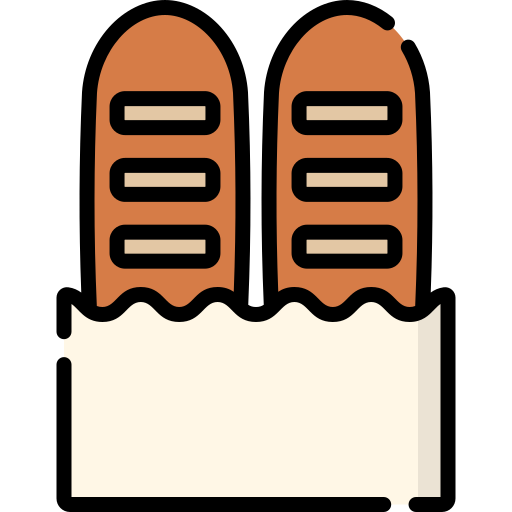 French bread Special Lineal color icon