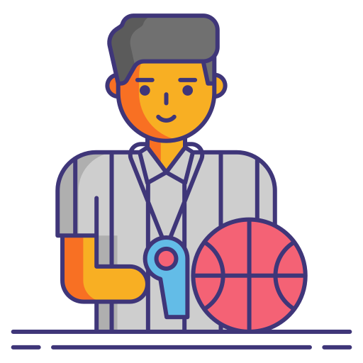 Referee Flaticons Lineal Color icon